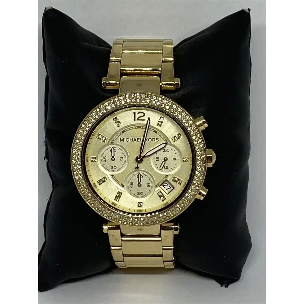 Michael Kors Parker MK5354 Women Stainless Steel Analog Dial Quartz Watch XR652 - Picture 1 of 12